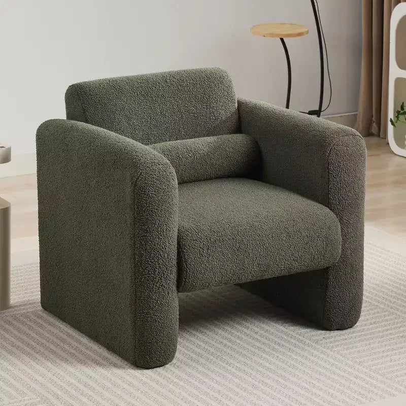 Fauteuil d'appoint moderne avec dossier et coussin