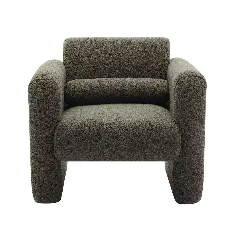 Fauteuil d'appoint moderne avec dossier et coussin