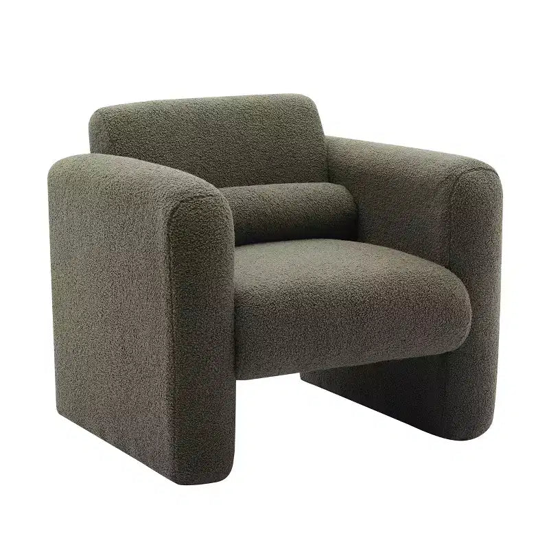 Fauteuil d'appoint moderne avec dossier et coussin