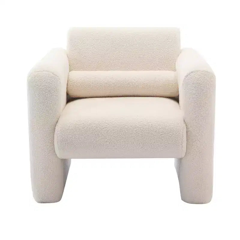 Fauteuil d'appoint moderne avec dossier et coussin
