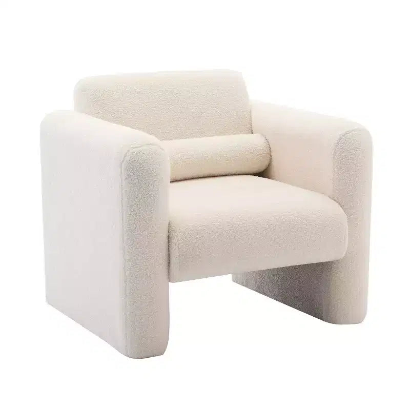 Fauteuil d'appoint moderne avec dossier et coussin