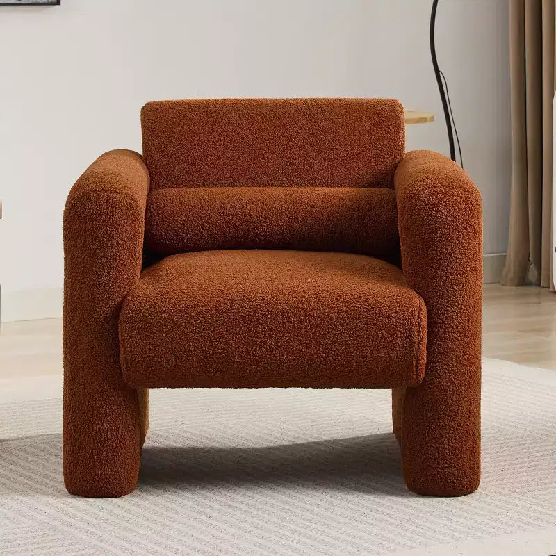 Fauteuil d'appoint moderne avec dossier et coussin