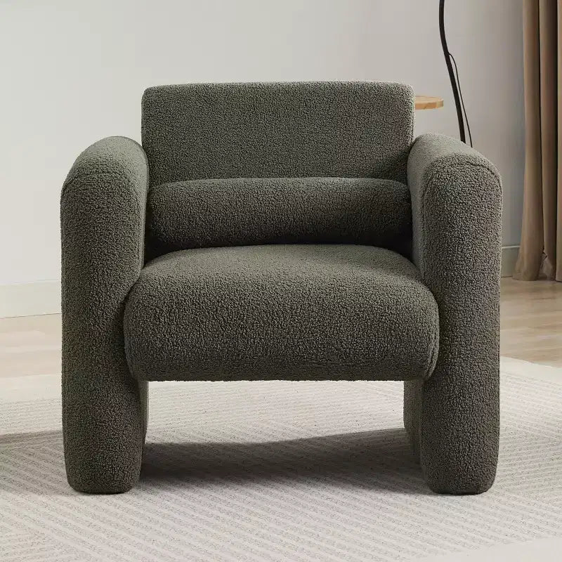Fauteuil d'appoint moderne avec dossier et coussin