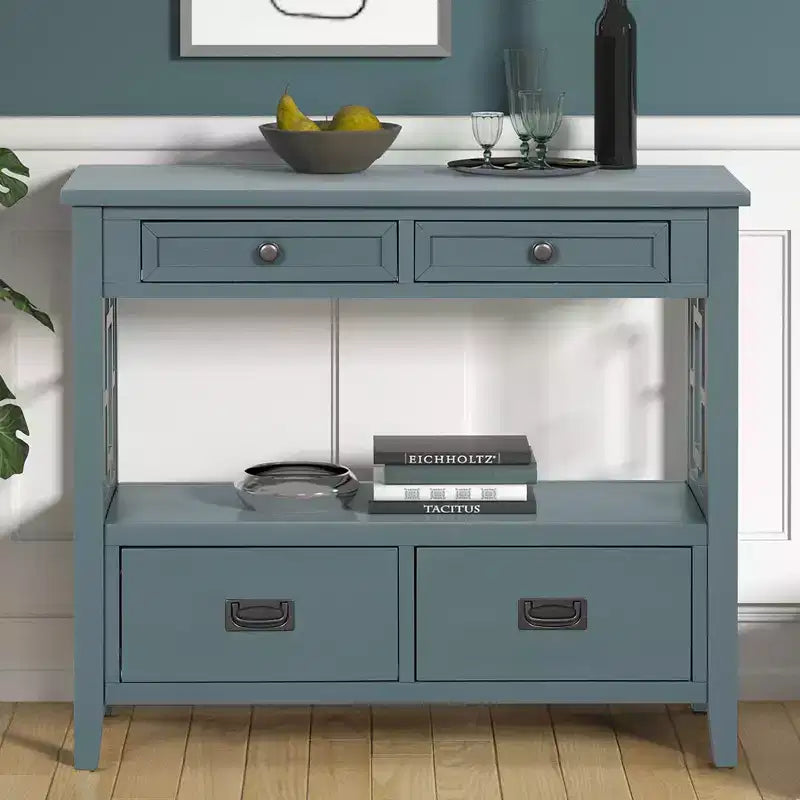 Okak 36in Sideboard Cabinet Bufft Cabinet with 4 Drawers and 1 Open Shelf Storage Cabinet for Living Room Dining Room Kitchen