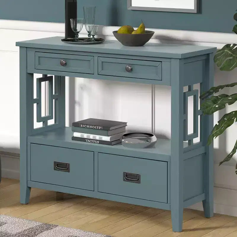 Buffet avec 4 tiroirs et 1 étagère ouverte