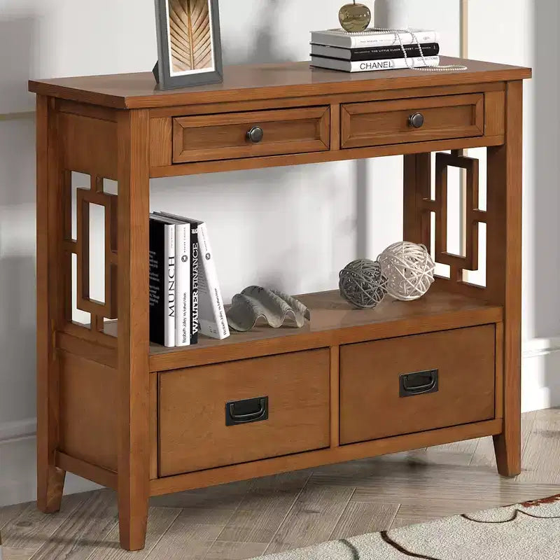 Buffet avec 4 tiroirs et 1 étagère ouverte