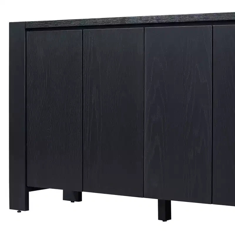 Bahut de style vintage avec 4 portes et 4 étagères.