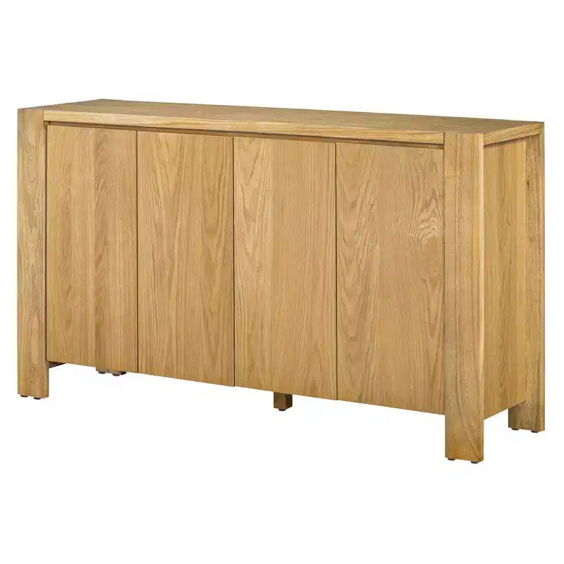 Bahut de style vintage avec 4 portes et 4 étagères.