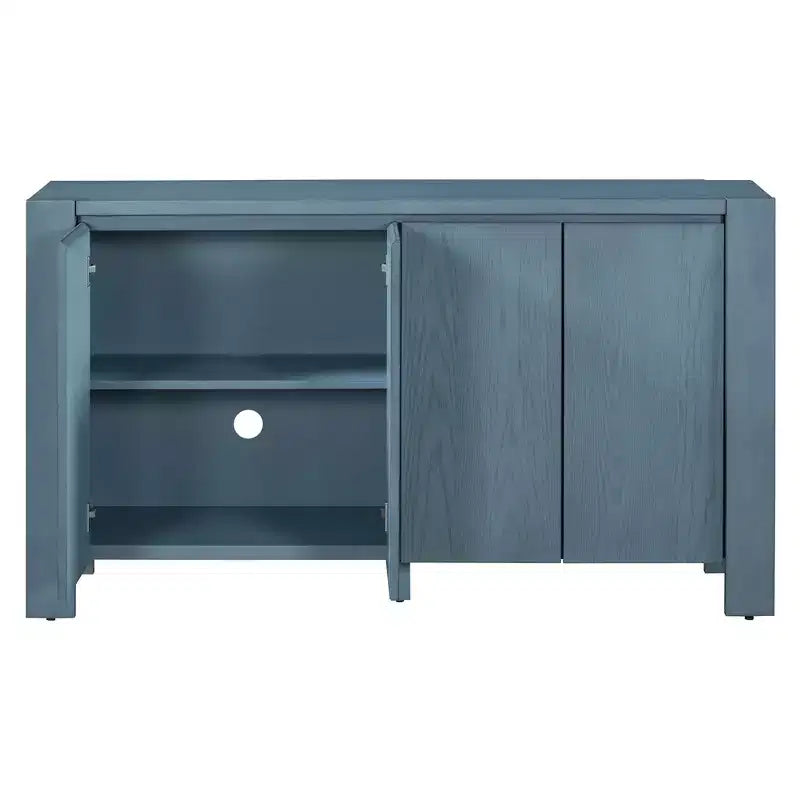 Bahut de style vintage avec 4 portes et 4 étagères.