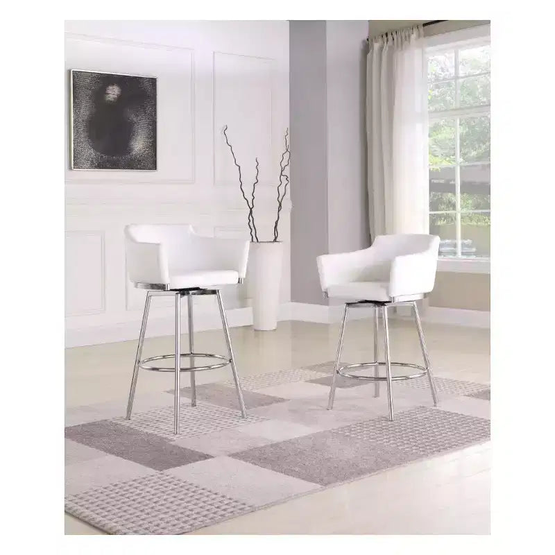 Tabouret de bar moderne pivotant à mémoire