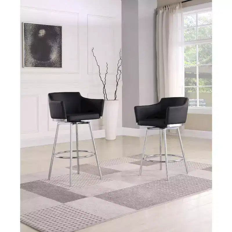 Tabouret de bar moderne pivotant à mémoire