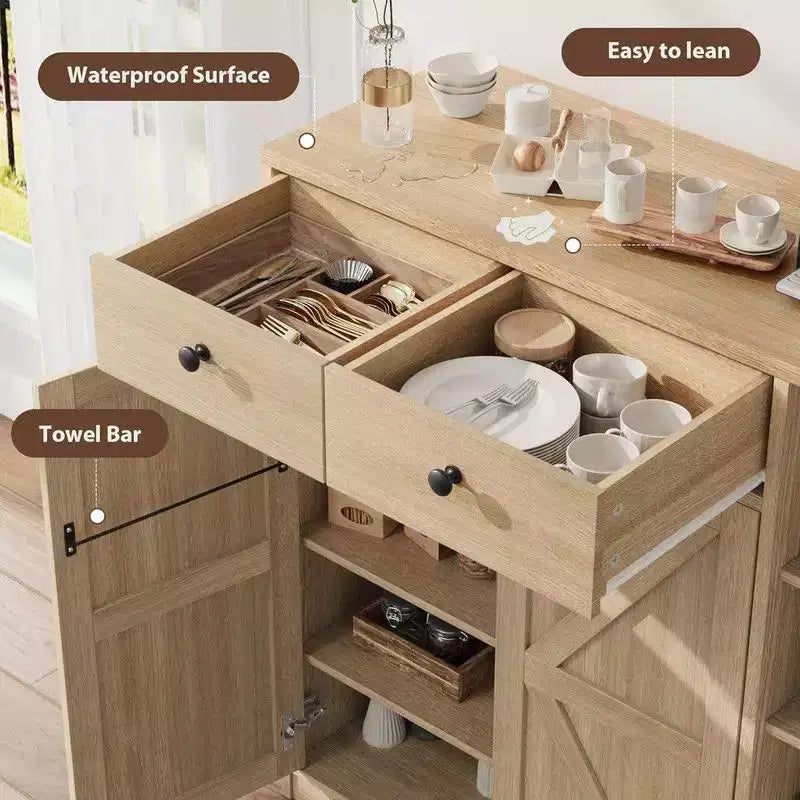 Meuble à chaussures avec portes et tiroirs