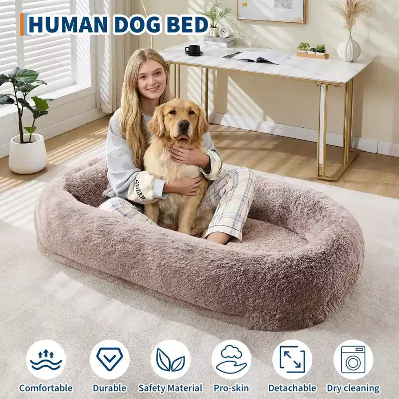Ce lit pour animaux de compagnie convient aussi bien aux humains qu'aux animaux, et est idéal pour les chiens souffrant de problèmes orthopédiques.