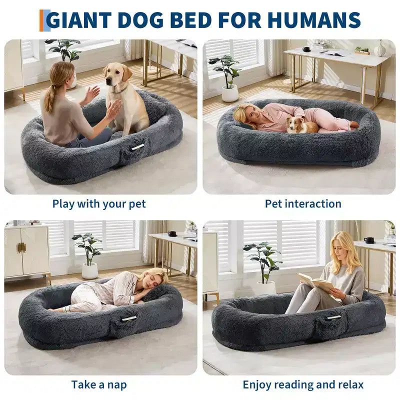 Ce lit pour animaux de compagnie convient aussi bien aux humains qu'aux animaux, et est idéal pour les chiens souffrant de problèmes orthopédiques.