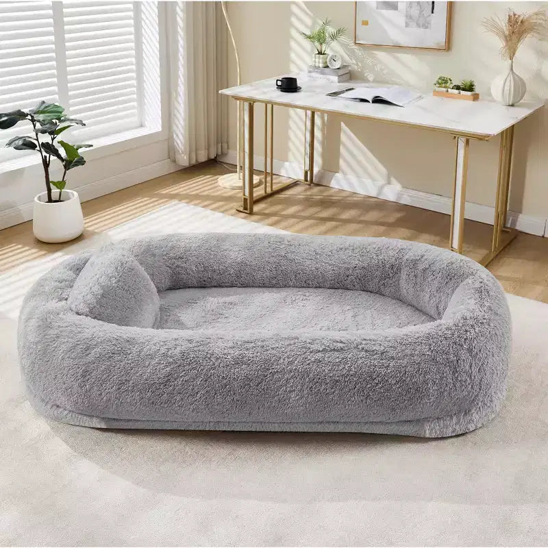 Ce lit pour animaux de compagnie convient aussi bien aux humains qu'aux animaux, et est idéal pour les chiens souffrant de problèmes orthopédiques.