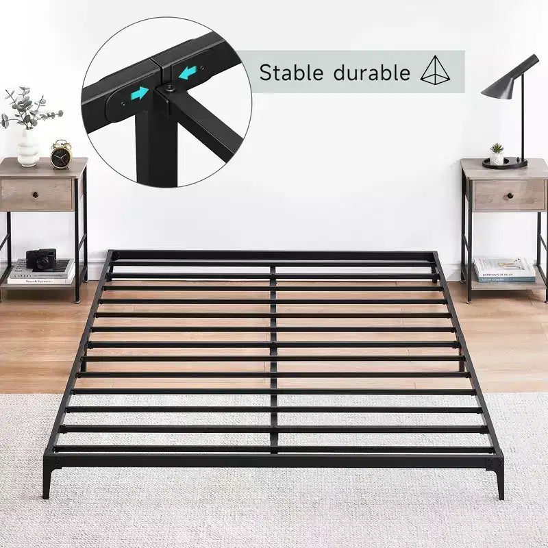 Cadres de lit simples/doubles/King size, Cadres de lit plateforme en métal ultra résistants