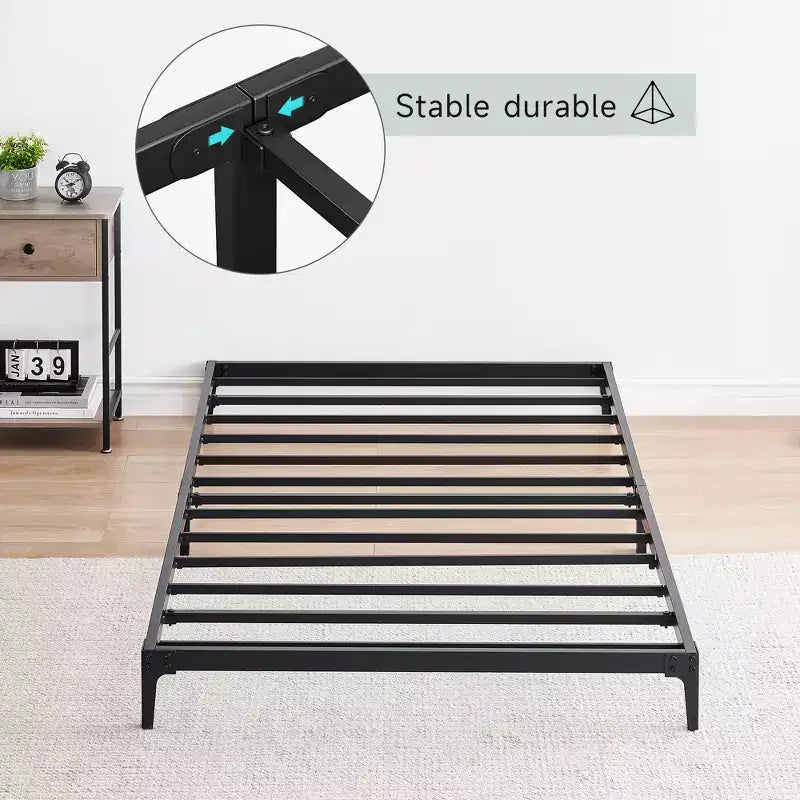 Cadres de lit simples/doubles/King size, Cadres de lit plateforme en métal ultra résistants