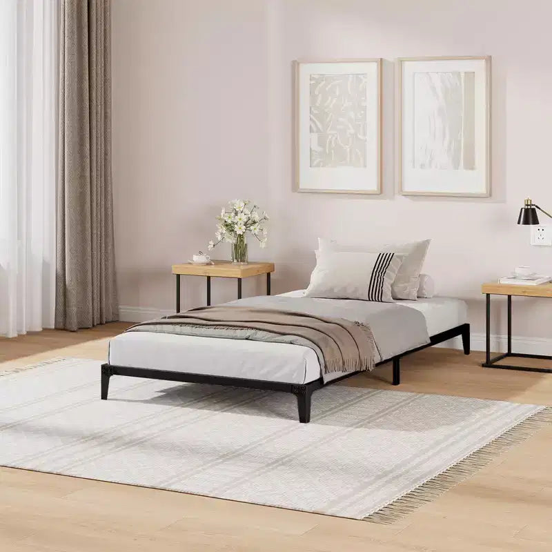 Cadres de lit simples/doubles/King size, Cadres de lit plateforme en métal ultra résistants