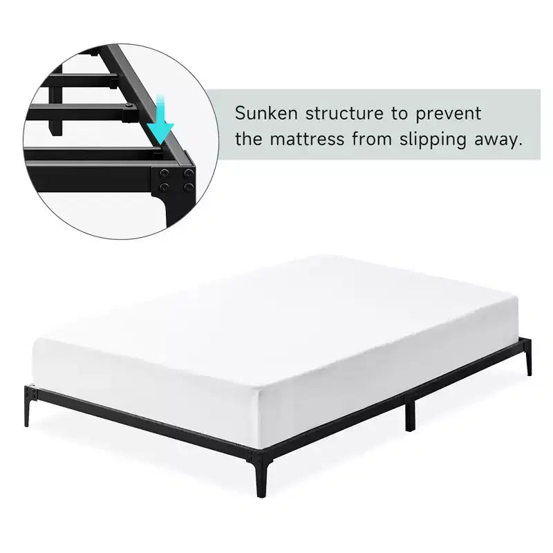 Cadres de lit simples/doubles/King size, Cadres de lit plateforme en métal ultra résistants