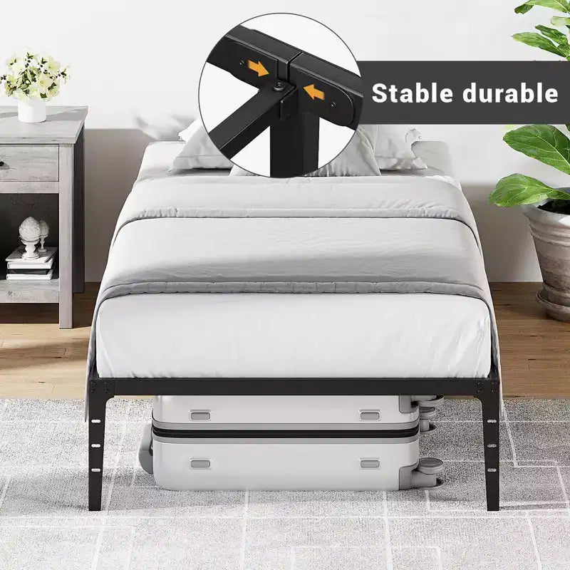 Cadres de lit simples/doubles/King size, Cadres de lit plateforme en métal ultra résistants