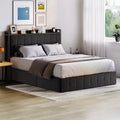 Bed Frame with Lift Up Storage Upholstered Velvet Bed Metal Platform Bed Button Tufted Headboard No Box Spring Needed