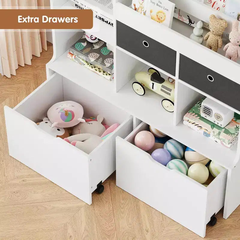 Étagère en bois pour meuble de rangement pour enfants