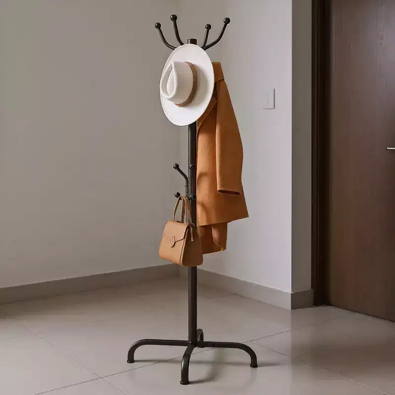 Coat Rack with 14 Hooks Freestanding Coat Rack Stand for Entryway Hallway Bedroom and Office Metal Coat Tree Hat Rack for Coats Hats and Bags