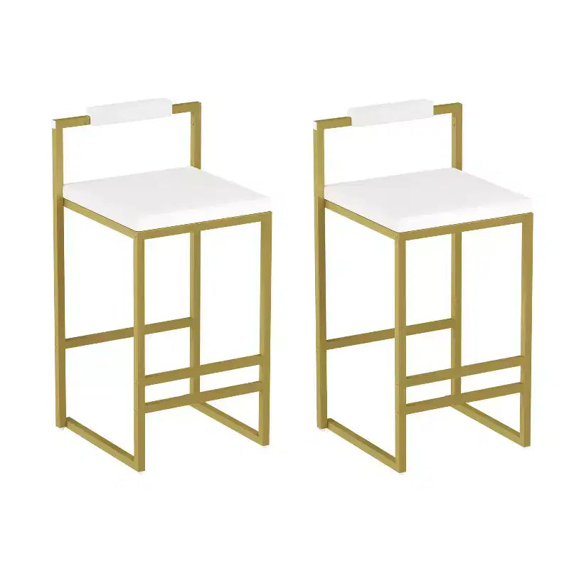 Tabourets de bar en velours, hauteur de bar de cuisine moderne