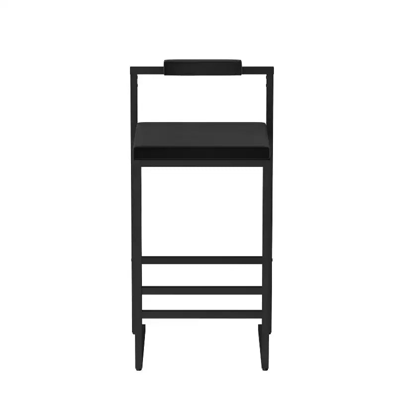Tabourets de bar en velours, hauteur de bar de cuisine moderne