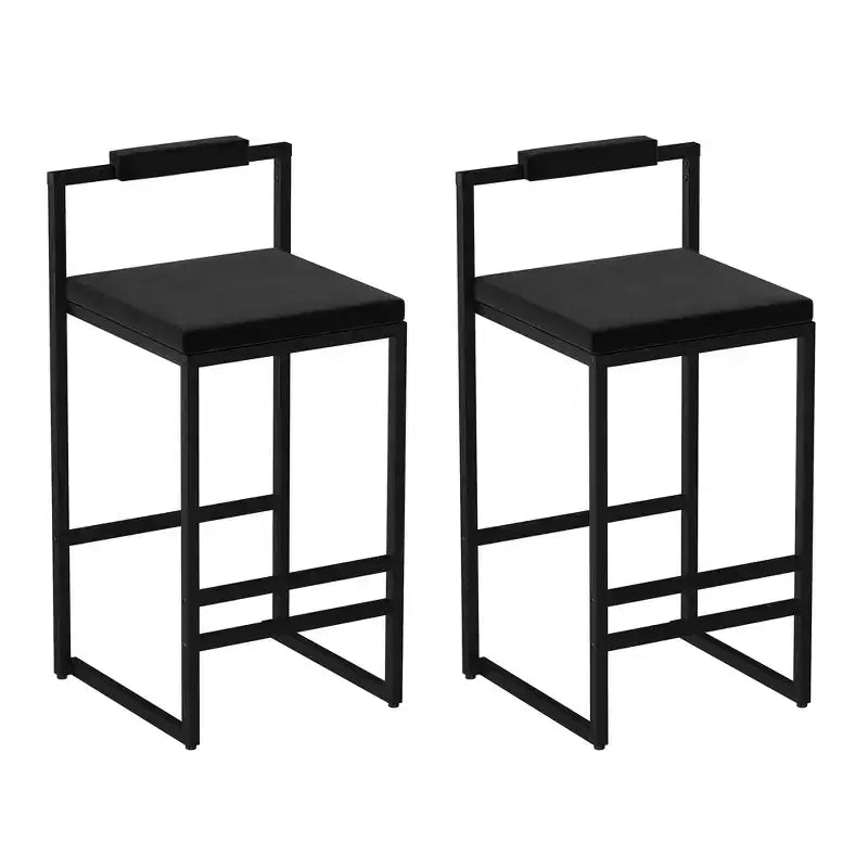 Tabourets de bar en velours, hauteur de bar de cuisine moderne