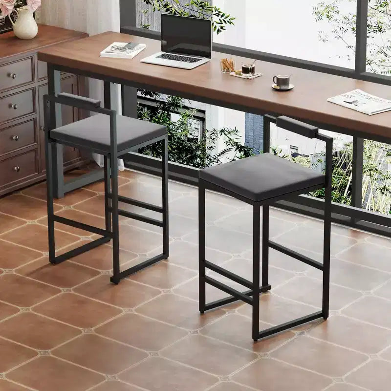 Tabourets de bar en velours, hauteur de bar de cuisine moderne