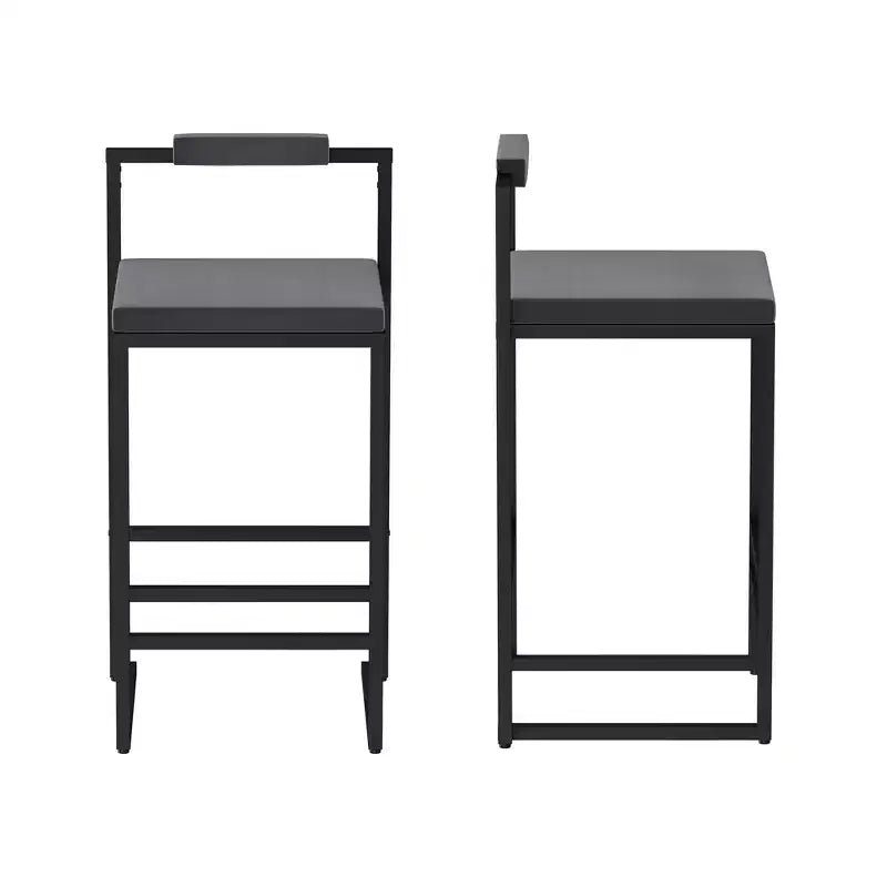 Tabourets de bar en velours, hauteur de bar de cuisine moderne