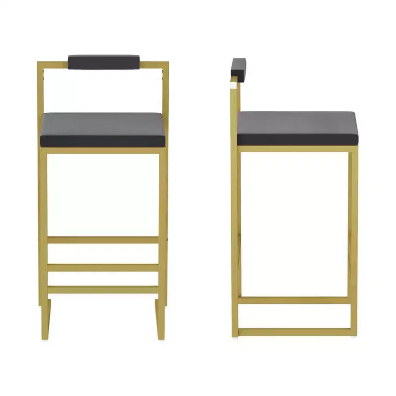 Tabourets de bar en velours, hauteur de bar de cuisine moderne