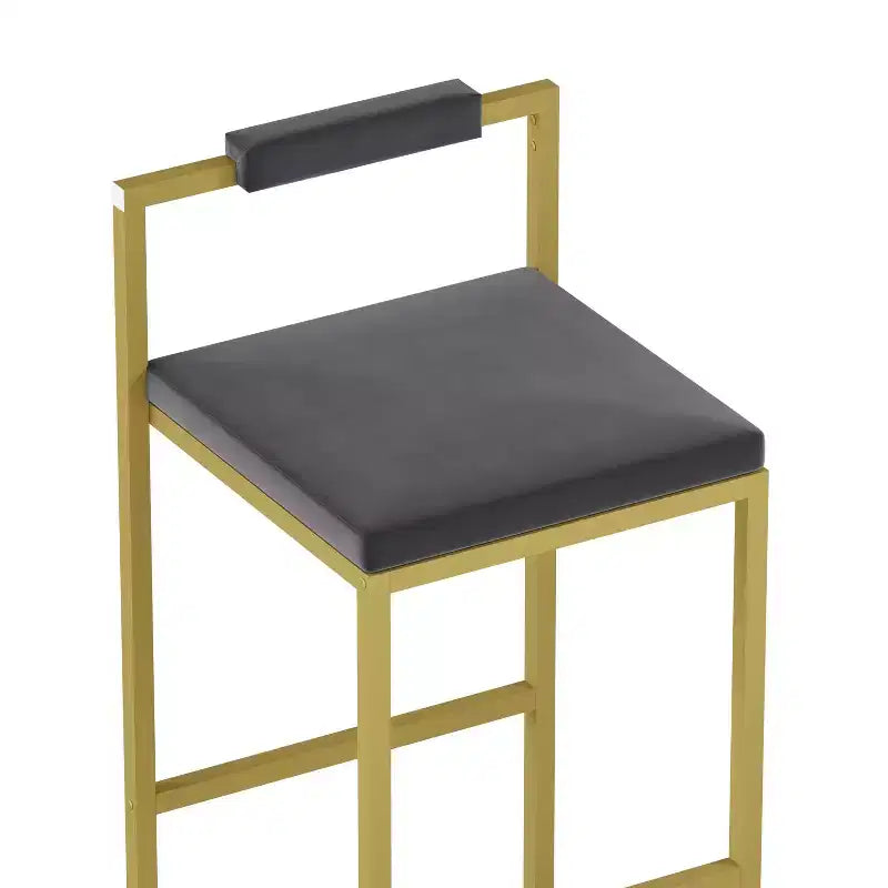 Tabourets de bar en velours, hauteur de bar de cuisine moderne