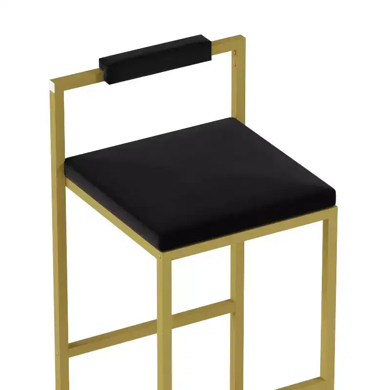 Tabourets de bar en velours, hauteur de bar de cuisine moderne