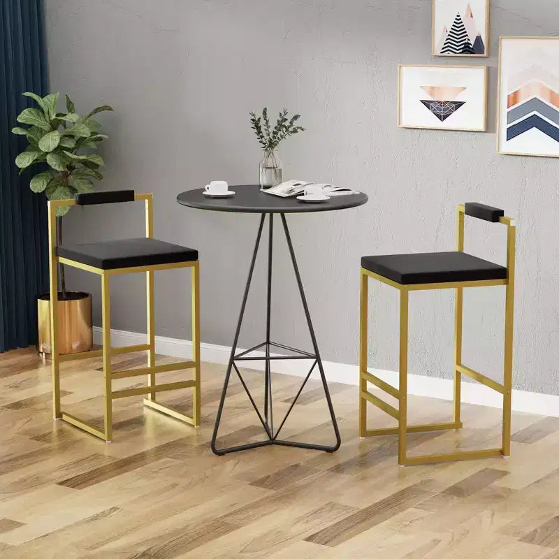 Tabourets de bar en velours, hauteur de bar de cuisine moderne