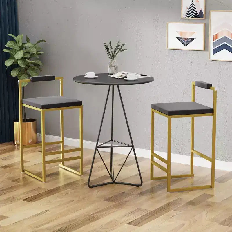 Tabourets de bar en velours, hauteur de bar de cuisine moderne