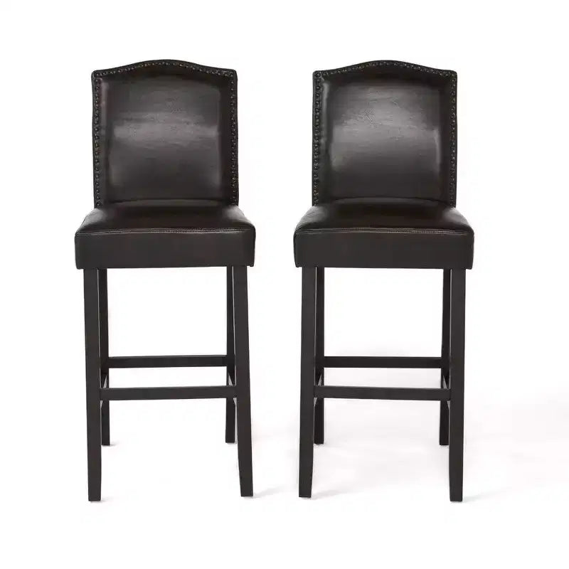 Tabouret de bar moderne et minimaliste avec dossier en bois d'hévéa
