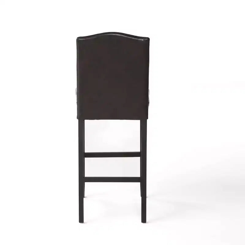 Tabouret de bar moderne et minimaliste avec dossier en bois d'hévéa