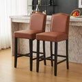 Tabouret de bar moderne et minimaliste avec dossier en bois d'hévéa