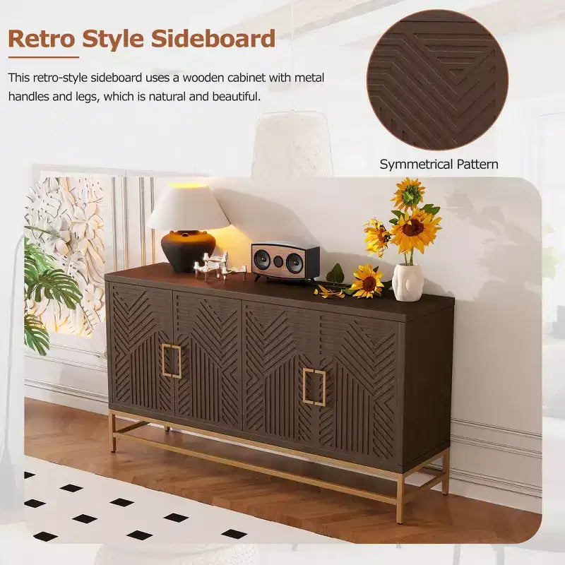 Meuble de rangement d'appoint style rétro