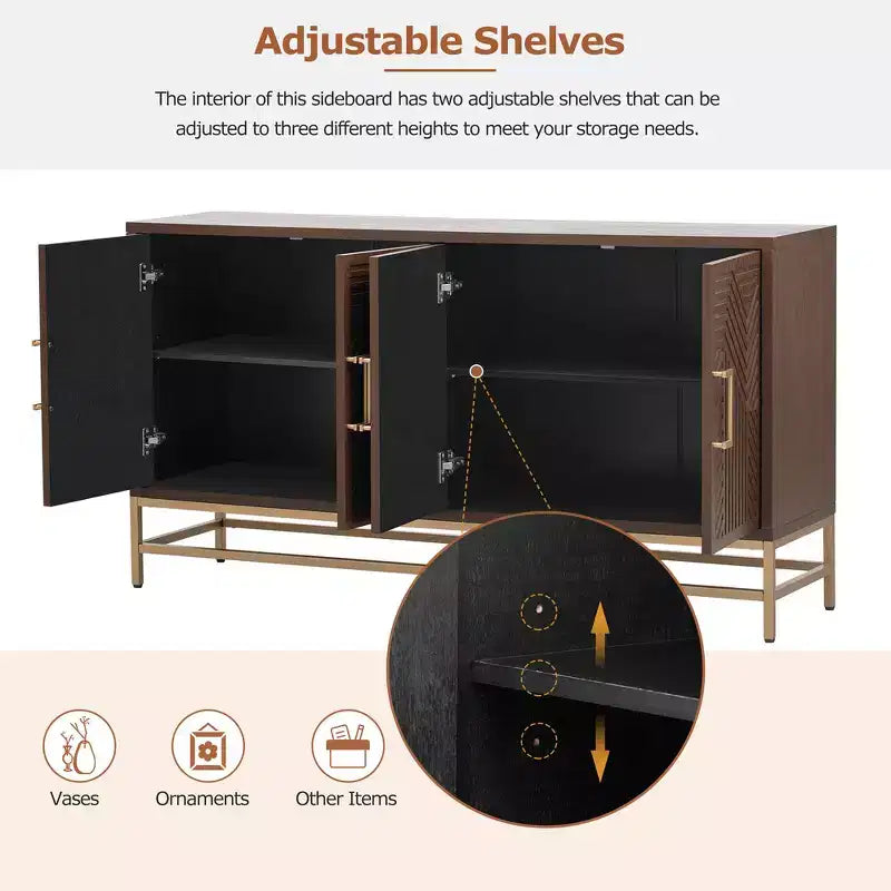 Meuble de rangement d'appoint style rétro