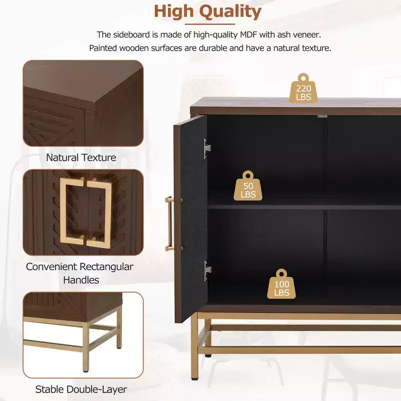 Meuble de rangement d'appoint style rétro