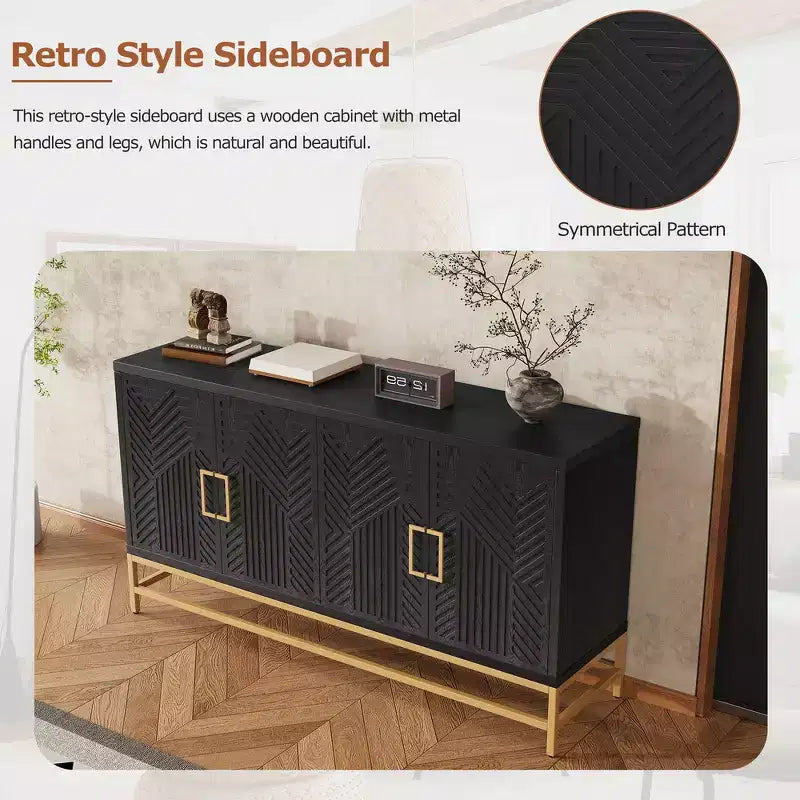 Meuble de rangement d'appoint style rétro