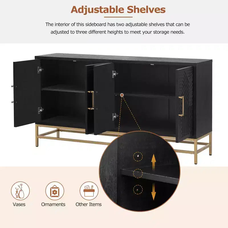 Meuble de rangement d'appoint style rétro