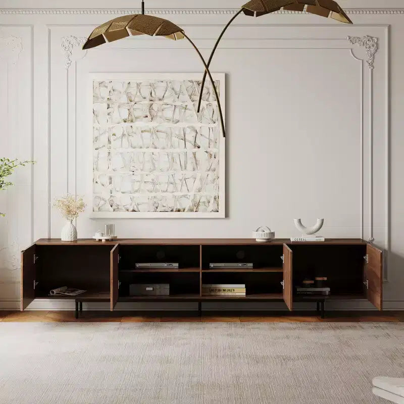 Meuble TV avec grand espace de rangement