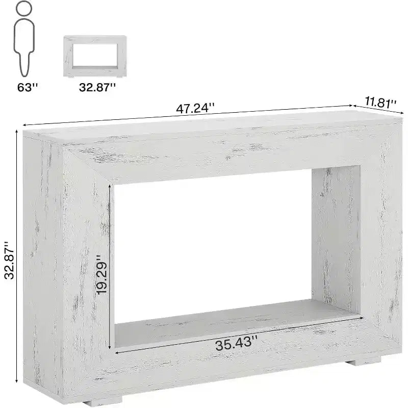 Console d'entrée, 119 cm, avec espace de rangement