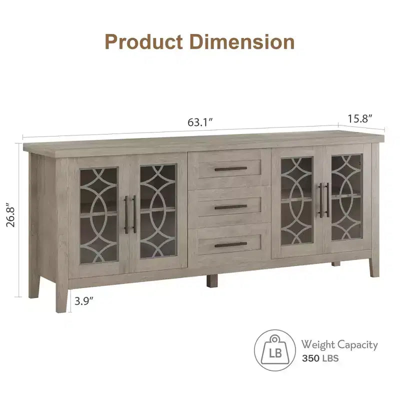 Console multimédia de style médiéval, buffet de cuisine