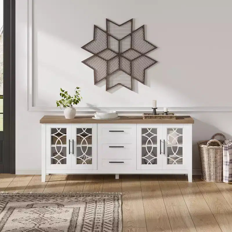 Console multimédia de style médiéval, buffet de cuisine