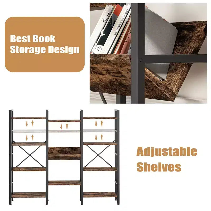 Grande bibliothèque ouverte, adaptée au bureau à domicile
